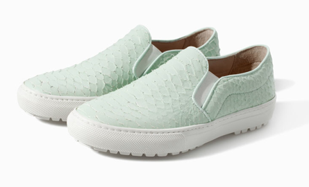 Zara PRINTED LEATHER SLIP-ON WITH TRACK SOLE