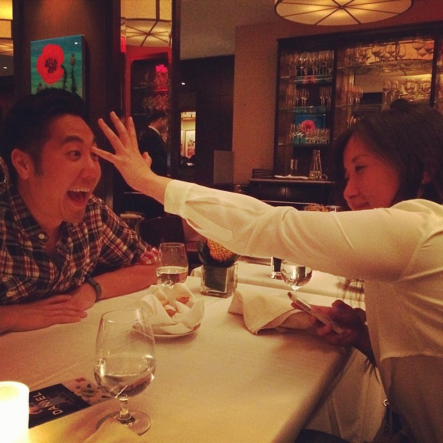 Face palming is the new I love you in NYC.