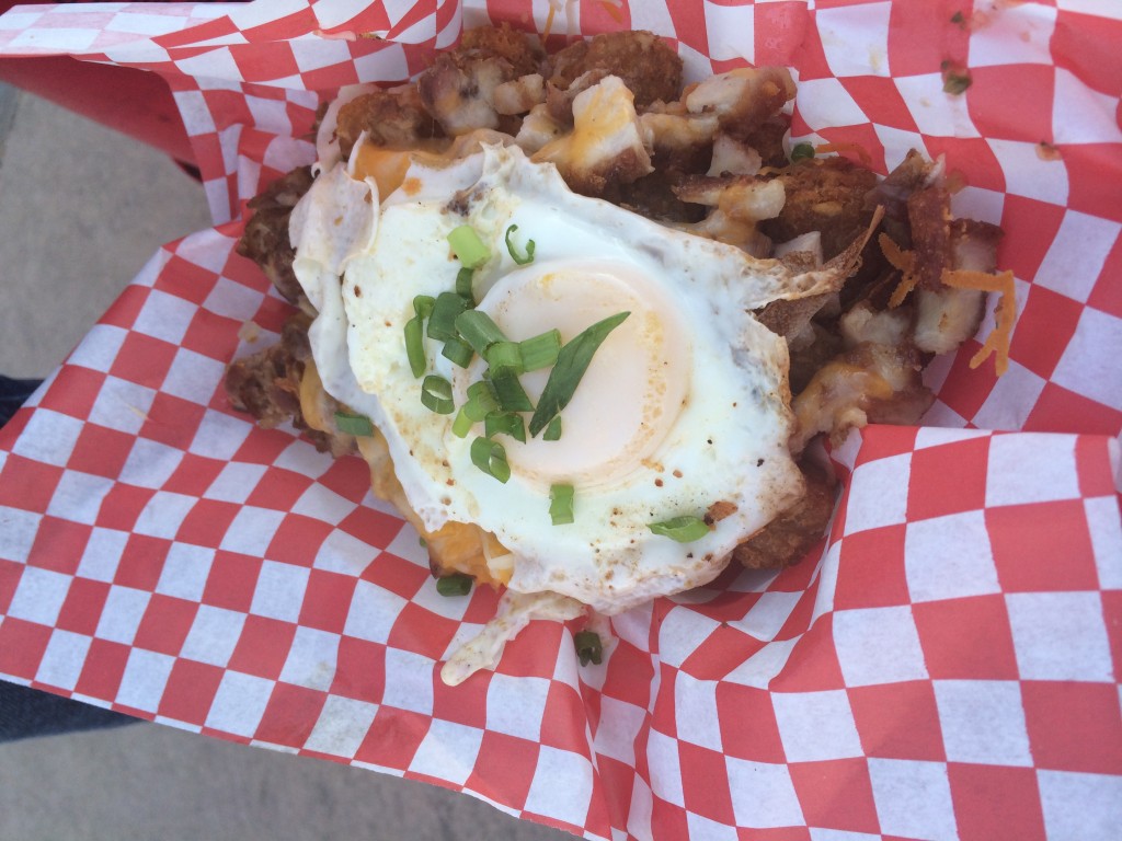 FATTY PORK is under this over easy egg!