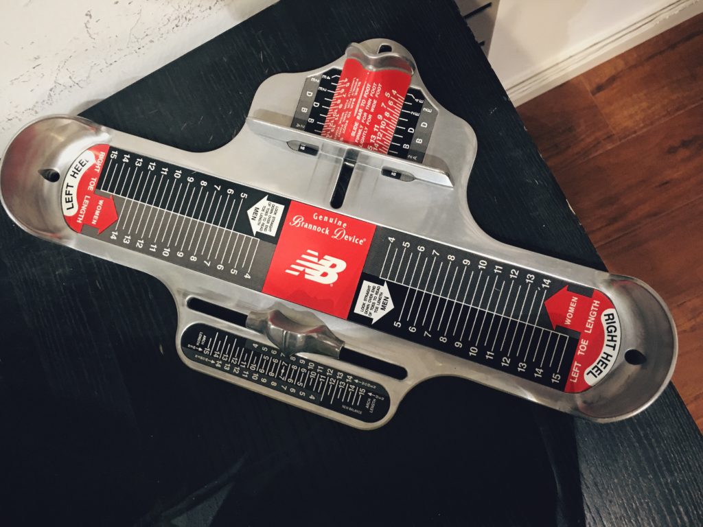 The left foot is bigger than the, right foot...