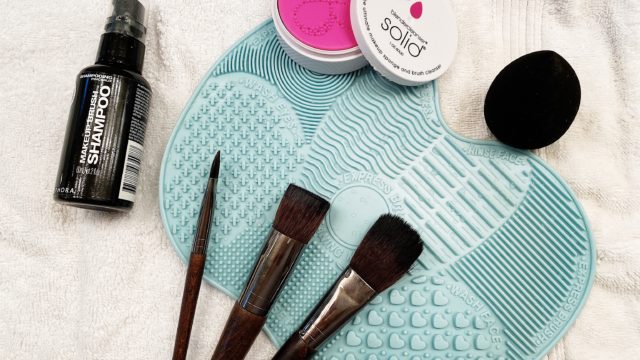 all the brushes cleansers mat